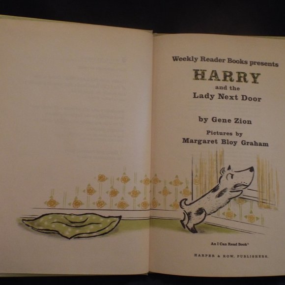 Vintage 1960 Harry and the Lady Next Door Hardcover Book by Gene Zion - Picture 3 of 4